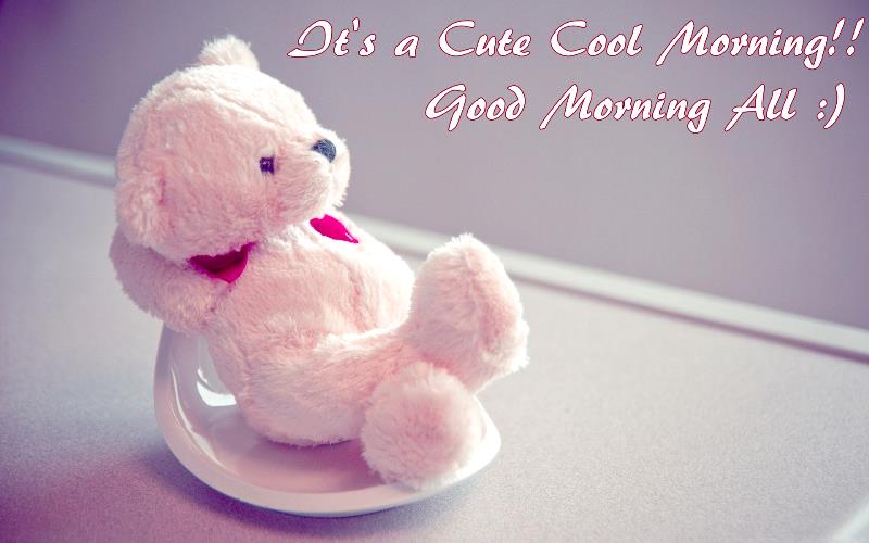 Cute-Teddy-Good Morning Have a Nice Day Wallpapers