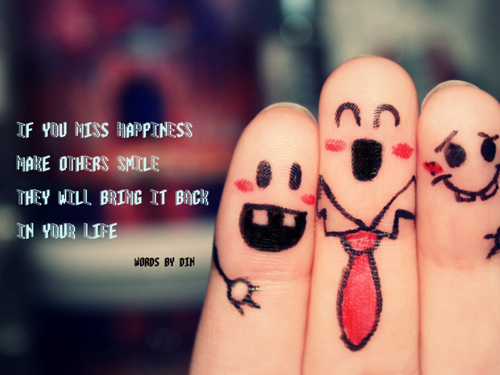 if you miss happiness make others smile