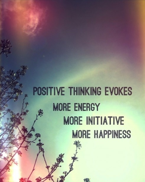 positive thoughts makes you happy