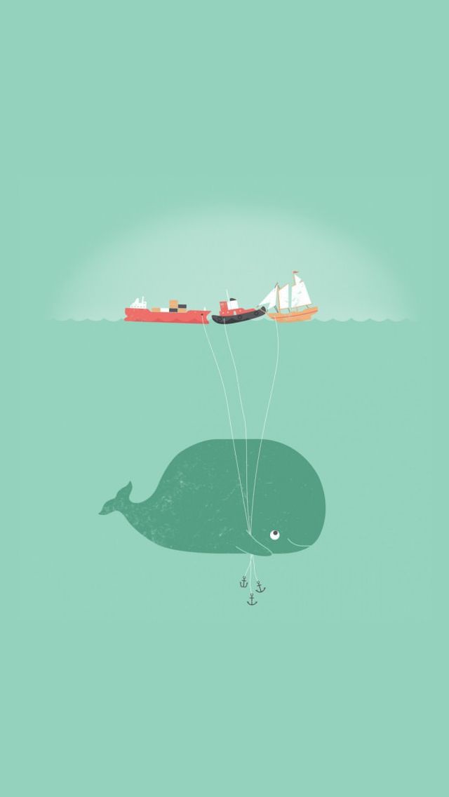 Funny whale iphone 6s wallpapers
