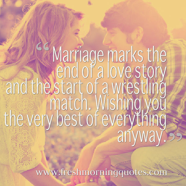 Funny Marriage Quotes and Wedding Sayings