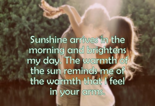 sunshine arrives in morning Good Morning Status Messages for Whatsapp
