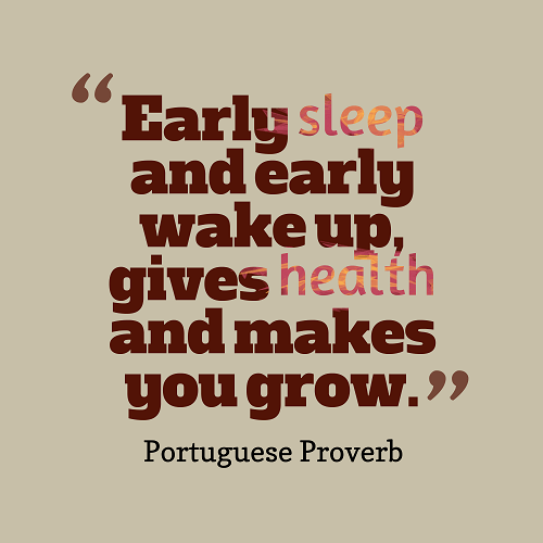 Early sleep and early wake up gives health and makes you grow - goodnight quotes and sayings
