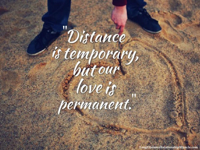 Distance is temporary but our love is permanent