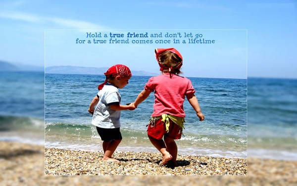 hold a true friend and dont let go-best friends friendship quotes