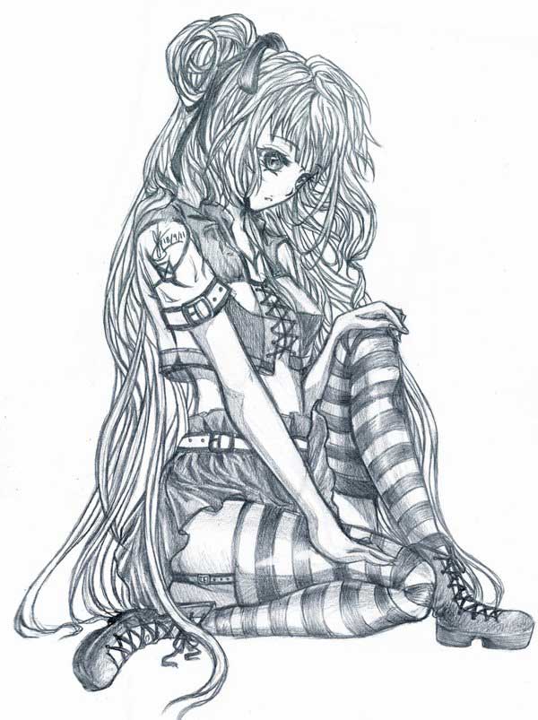 24 Beautiful Anime Drawings - Freshmorningquotes