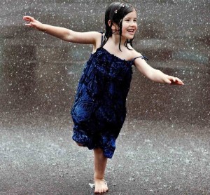 Girl in Rain Profile DP for Whatsapp and Facebook