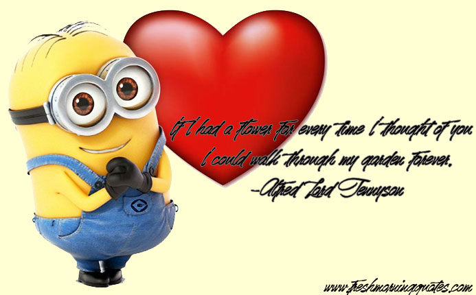 minion saying i love you