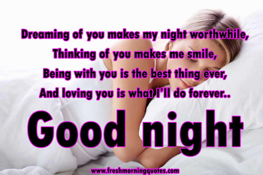 to say goodnight to her, romantic messages for my darling, good night messa...