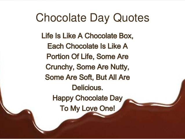 Chocolate Day 2019 Quotes Sayings and Images 